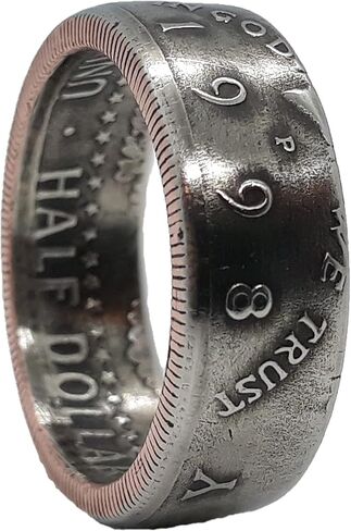 Pick your Birth Year: Kennedy Half Dollar Coin Ring from coins minted between 1971 and 2021. Birthday Gift, Anniversary in Kuwait