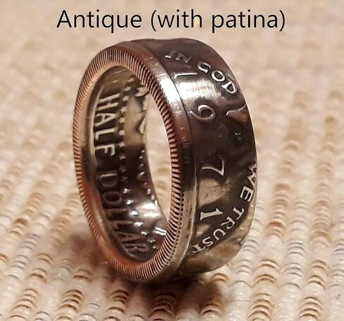 Pick your Birth Year: Kennedy Half Dollar Coin Ring from coins minted between 1971 and 2021. Birthday Gift, Anniversary in Kuwait
