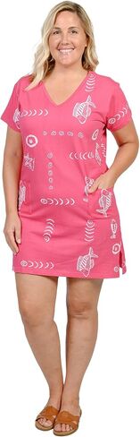 INGEAR Women’s Beach Swimsuit Cover Up Short Cotton Shift Dress Sleeveless Tee with Pockets in Saudi Arabia