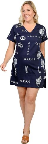 INGEAR Women’s Beach Swimsuit Cover Up Short Cotton Shift Dress Sleeveless Tee with Pockets in Saudi Arabia