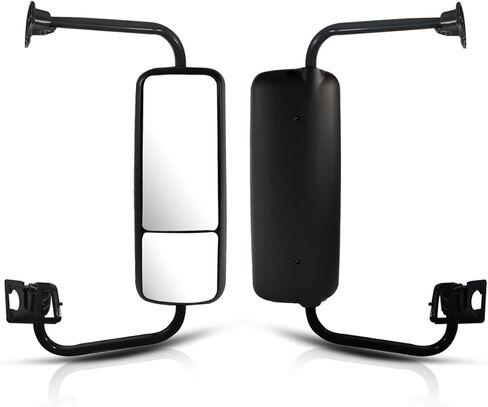 Door Mirror Fits For 2007 freightliner Century 1996-2017 Truck Side Mirror With Power Heated (Painting (Black), Left) in Saudi Arabia
