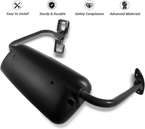 Door Mirror Fits For 2007 freightliner Century 1996-2017 Truck Side Mirror With Power Heated (Painting (Black), Left) in Saudi Arabia