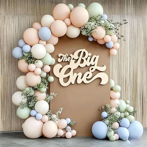 The Big One Sign for Backdrop,Wooden Surfboard Party Decorations for Boy 1st Birthday Party Decorations,Surf First Birthday Party Decor Supplies for 1 Year Old Boy in Saudi Arabia