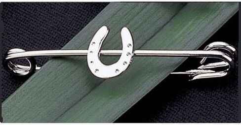 Platinum Plated Horseshoe Stock Pin in Saudi Arabia