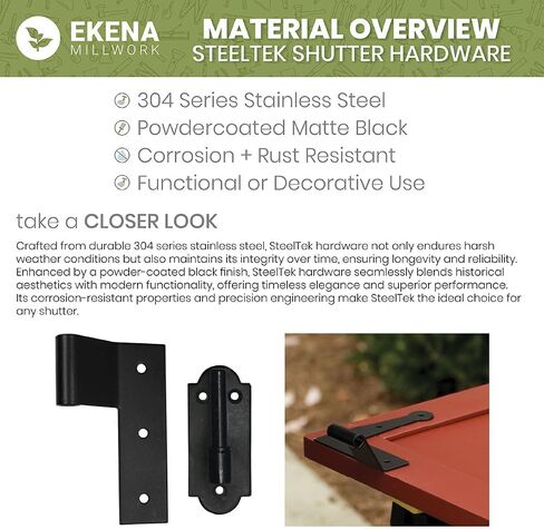 SteelTek Pintel on Plate with 1/2" Offset (Sold as Pair), 304 Stainless Steel, Powder Coated Black in Saudi Arabia