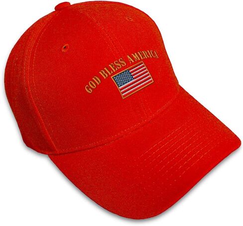 Speedy Pros Baseball Cap God Bless America Embroidery Countries Flags Hats for Men & Women in Kuwait