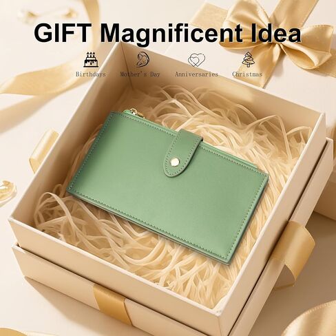 Travelambo Leather Wallets for Women Slim RFID Blocking Bifold Credit Card Holder Wallet in Saudi Arabia