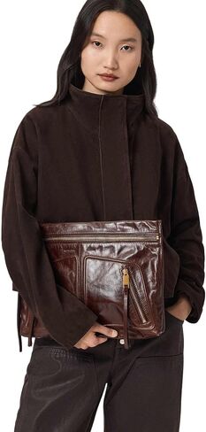 AllSaints Women's Jean Rey Pouch Cognac Brown One Size in Saudi Arabia