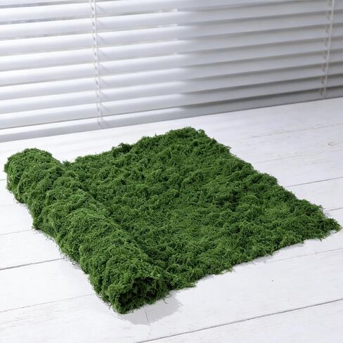 Artificial Moss Mat, 39" x 78" Large Fake Moss Sheet for Crafts & Planters, Realistic Green Moss Roll Capable of Creating Seamless Moss Walls, Table Runners, Fairy Gardens & Wedding Decor in Saudi Arabia