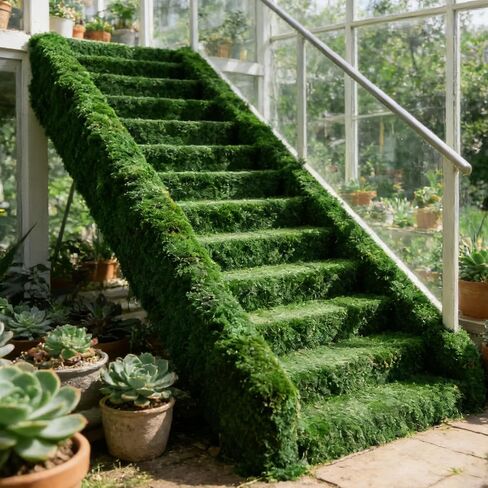 Artificial Moss Mat, 39" x 78" Large Fake Moss Sheet for Crafts & Planters, Realistic Green Moss Roll Capable of Creating Seamless Moss Walls, Table Runners, Fairy Gardens & Wedding Decor in Saudi Arabia