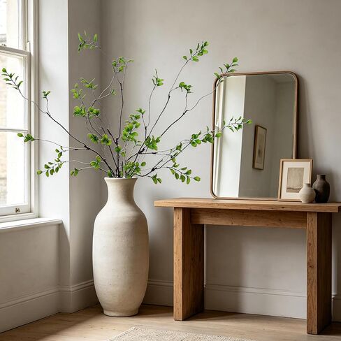 5 Pcs Artificial Ficus Branches for Vase, 38.5 Inch Faux Greenery Stems Realistic Flexible Faux Eucalyptus Stems Fake Plants for Office Home Tables Centerpieces Vase Filler Decoration in Saudi Arabia