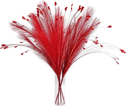 Black Pampas Grass Decor 4pcs 25 Inch Faux Pampas Grass ， Artificial Pampas for Boho Home Decor, Table Decorations ，Wedding Centerpieces & Vase Filler in Saudi Arabia