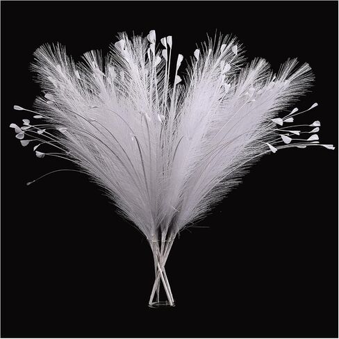 Black Pampas Grass Decor 4pcs 25 Inch Faux Pampas Grass ， Artificial Pampas for Boho Home Decor, Table Decorations ，Wedding Centerpieces & Vase Filler in Saudi Arabia