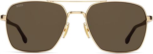 هيوغو بوس BOSS 1045/S/IT نظارات شمسية للرجال باللون الذهبي/البني 58/17/145 in Kuwait