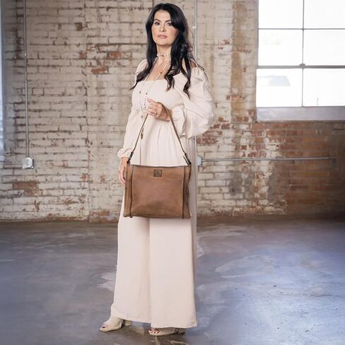 STS Ranchwear Women's Baroness Sterling Shoulder Bag - Durable Genuine Full Grain Leather Western Handbag w/Organizer Pockets in Saudi Arabia