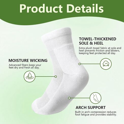Unittype 4 Pairs Anti-blister Ankle Socks for Men Women Cushioned Heel Padded Performance Socks for Outdoor Hiking Gym Daily Wear in Kuwait