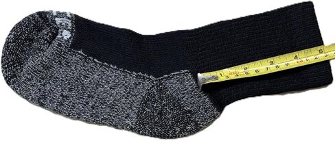 Cushee Socks NEW BLACK Thick Crew Socks (3-pack) [160] Large | Extra wide socks in Saudi Arabia