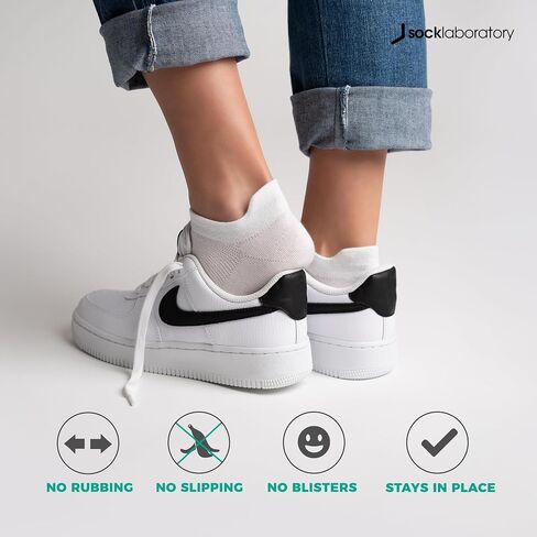 Ankle Socks - Silver Infused Cotton - Odor Resistant, Breathable - White/Black/Monochrome in Saudi Arabia