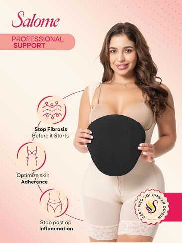 Salome Post Surgery Liposuction Tummy Tuck Ab Board Compression Garment Tabla Postoperatoria Lipo Abdominal Black in Saudi Arabia