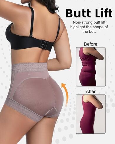 Womens Shapewear Control Panties Butt Lifter Boyshort Lace Panties Underwear in Saudi Arabia
