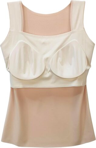 Sendyou Pockets Camisole with Big Open Tank Top for Mastectomy Women Breast Prosthesis SY2698 in Saudi Arabia