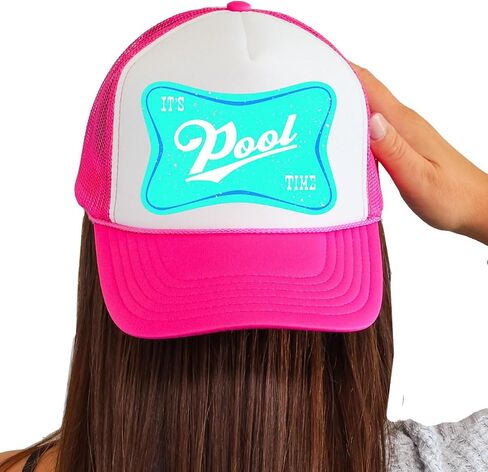 Trenz Shirt Company Womens Foam Trucker Hat Beach Babe Summer Printed Mesh Snapback Baseball Cap in Kuwait