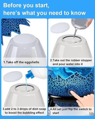 Dinosaur Egg LED Night Light 13 Color Changing Touch Remote Control Lamp in Saudi Arabia