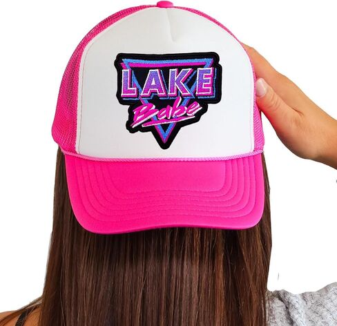Trenz Shirt Company Womens Foam Trucker Hat Beach Babe Summer Printed Mesh Snapback Baseball Cap in Kuwait