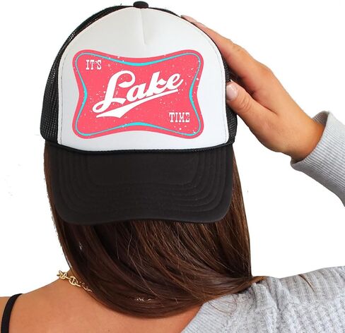 Trenz Shirt Company Womens Foam Trucker Hat Beach Babe Summer Printed Mesh Snapback Baseball Cap in Kuwait