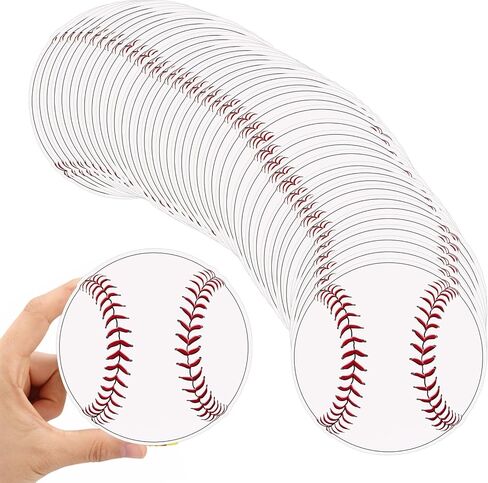Tenceur 80 Pcs Football Party Cutout Football Party Decorations Paper Football Cut Outs with Glue Point Dots Sports Bulletin Board Decorations for Sports Theme Classroom Birthday, 5.91 Inch in Saudi Arabia