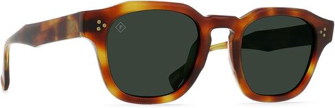 RAEN - Rune - Mens Medium Fit Square Sunglasses UV Protection - Split Finish Moab/Green Polarized Lens (Size 48 MM) - Polarized Lenses in Saudi Arabia