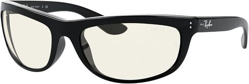 نظارات شمسية مستطيلة من Ray-Ban للرجال RB4089 Balorama Evolve Photochromic، فلتر ضوء أزرق/رمادي فوتوكروميك، 62 مم in Kuwait