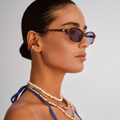 Le Specs Honeypot Sunglasses - Amber Tort, Oval, Unisex, Classic Everyday Style in Saudi Arabia
