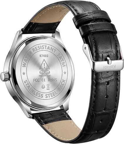 Watches for Men, 45mm Large Face Business Casual Analog Quartz Wrist Watch, Minimalist Fashion Dress Watch with Croco-Pattern Leather Strap, Daily Waterproof Mens Watches, Ideal Gift for Him in Kuwait
