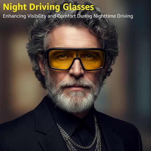 FEISEDY Oversized Square Sunglasses Fit Over Glasses for Men Women, Wrap-around One Piece Shades, Driving Outdoors B0332 in Kuwait