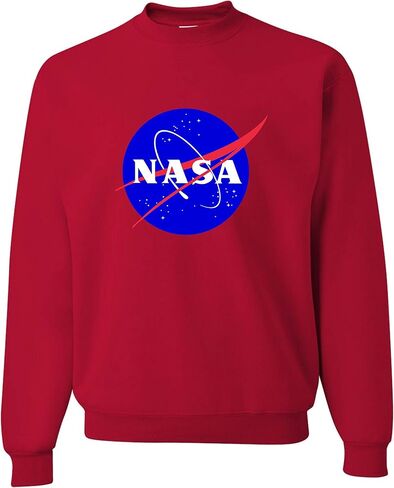 Go All Out Adult Blue NASA Logo Sweatshirt Crewneck in Kuwait