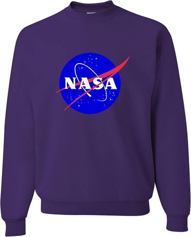 Go All Out Adult Blue NASA Logo Sweatshirt Crewneck in Kuwait