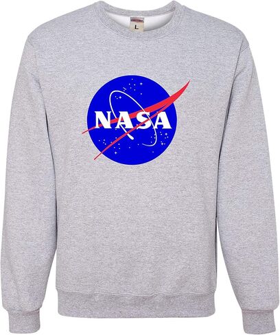 Go All Out Adult Blue NASA Logo Sweatshirt Crewneck in Kuwait