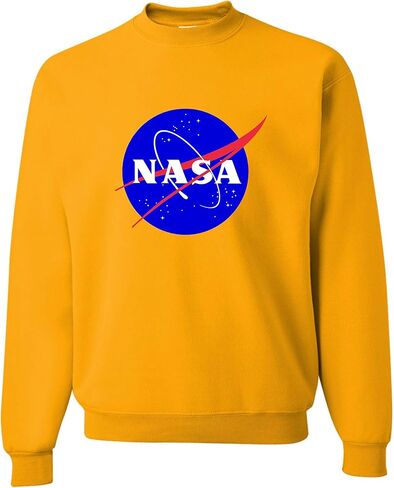 Go All Out Adult Blue NASA Logo Sweatshirt Crewneck in Kuwait