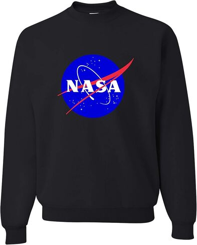 Go All Out Adult Blue NASA Logo Sweatshirt Crewneck in Kuwait