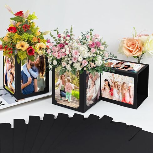12 Pack Graduation Frame Centerpieces, 6 Inch Photo Display, Black | Hollow 4-Sided Table Photo Props Frame, For Grad Party Favors, Birthday Wedding Dinner Party, Graduation Decorations in Kuwait