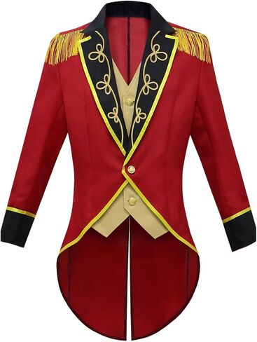 chenggong Adult Circus Leader Costume Men Vintage Tailcoat Jacket in Saudi Arabia