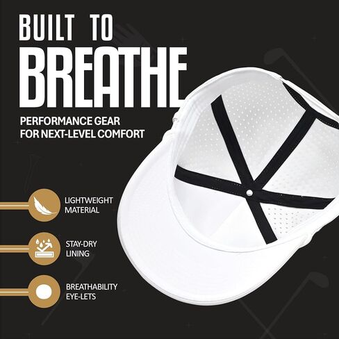 Curves & Clubs American Flag Golf Hats 3-Pack – White USA, Black USA, and Blackout Performance Rope Cap – Perfect Golf Gift Bundle in Saudi Arabia