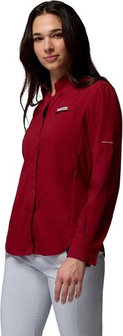 Columbia Women's PFG Tamiami II Long Sleeve Fishing Shirt, Beet, 3X in Saudi Arabia