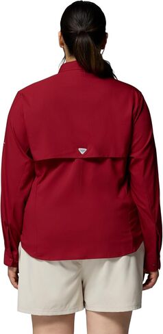 Columbia Women's PFG Tamiami II Long Sleeve Fishing Shirt, Beet, 3X in Saudi Arabia