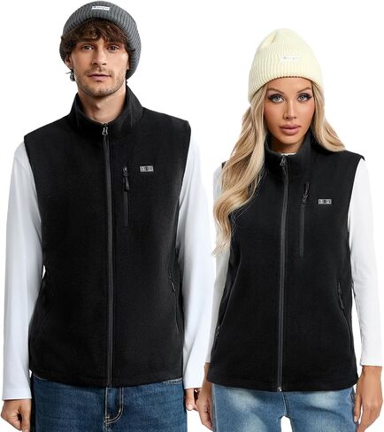 Men and Women Heated Fleece Vest with 16000 mAh Battery pack, 15 Heating Zones, Winter Electric Heating Vests in Saudi Arabia