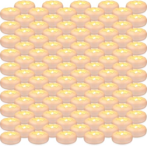 50 Pack of 2-Inch White Floating Candles - Ideal for Weddings, Home Décor, Spa Baths, and Romantic Settings. in Saudi Arabia