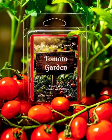 The Candle Daddy Tomato Garden - Tomato Vine Maximum Scented Wax Melt - 5 Pack - 10 Ounces - 30 Cubes in Kuwait
