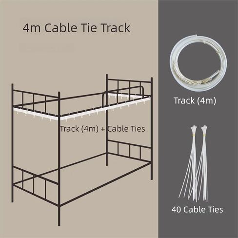 Curtain Track Flexible Bottom Track Set for Bed Curtains Blackout Bunk Bed Curtain Accessories 157 Inches (Front and Sides) in Saudi Arabia