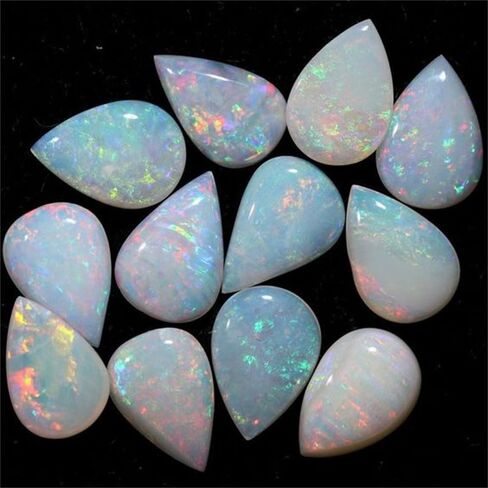 1 Carat Opal Ring for Women 925 Sterling Silver Pear Shape Opal Engagement Ring with Moissanite Promise Ring Jewelry Gifts for Her in Saudi Arabia